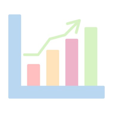 grafik vektör renk çizgisi simgesi