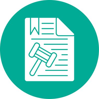 Yasal belge simge vektör çizim 