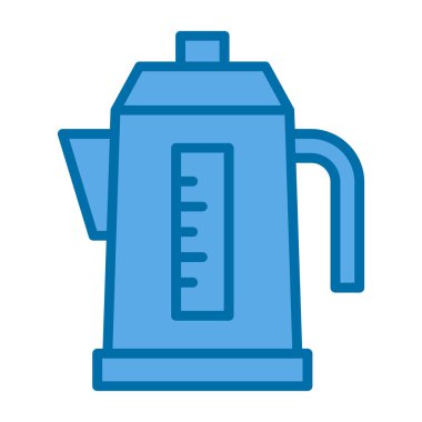 Çaydanlık. Web simgesi basit illüstrasyon