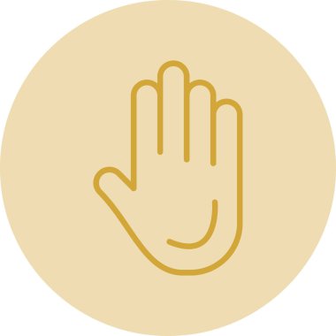 El simgesinin vektör illüstrasyonu 