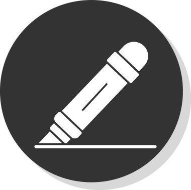 İşaretleyici kalem simgesi, vektör illüstrasyonu basit tasarım