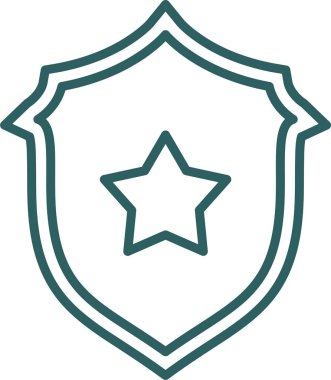 Rozet. Web simgesi basit illüstrasyon