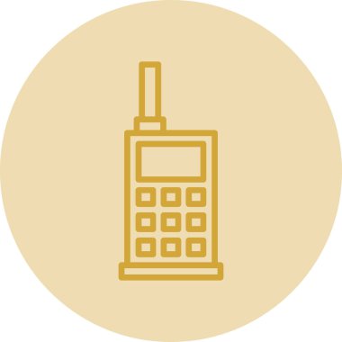 walkie talkie simgesi, vektör illüstrasyonu basit tasarım