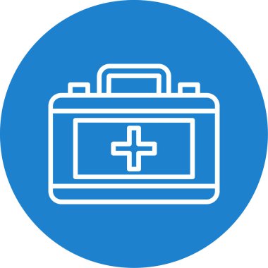 ilk yardım kiti vektör simgesi 