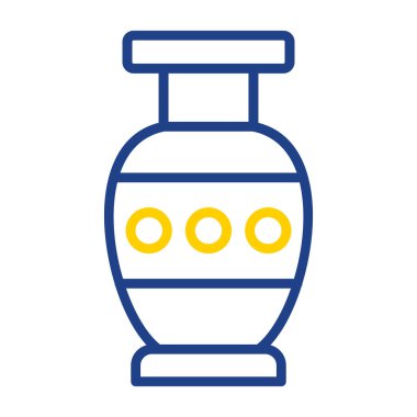 Güzel vazo simgesinin vektör illüstrasyonu             