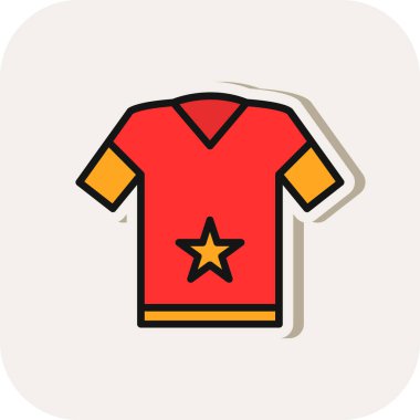 t-shirt simgesi veya logo izole edilmiş işaret sembolü çizimi