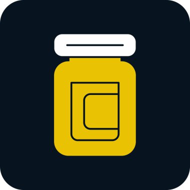 Kavanoz simgesi, vektör çizimi