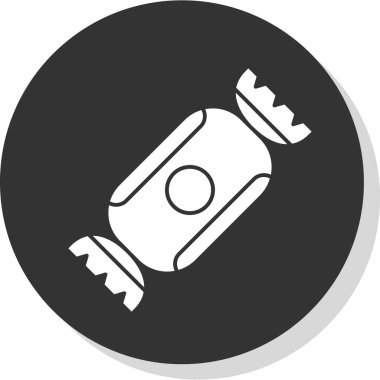 Şeker simgesinin vektör illüstrasyonu 