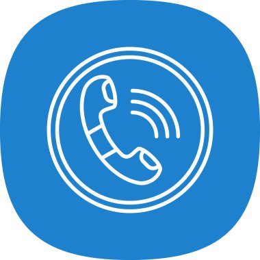 telefon ahizesi simgesi, vektör çizimi basit tasarım