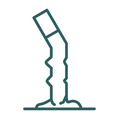 Cigarette butt icon vector illustration 