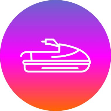 Jet ski demir simgesi, özet biçimi 