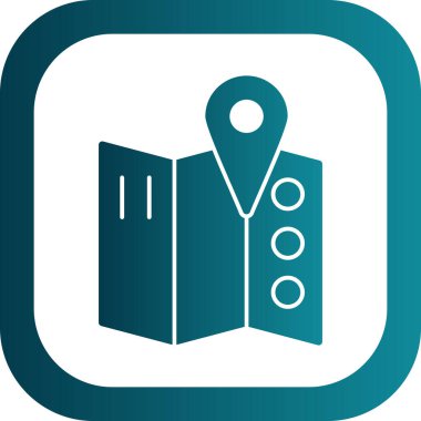 harita pin konumu simgesi düz biçimli