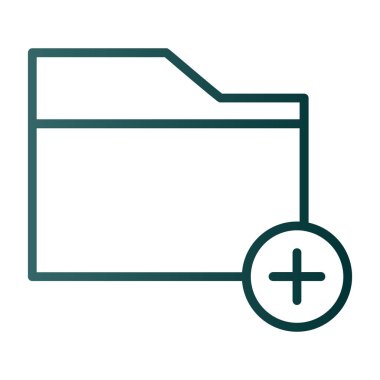 klasör web simgesi, vektör çizim