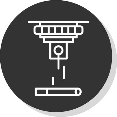 Lazer ağ simgesi vektör illüstrasyonu