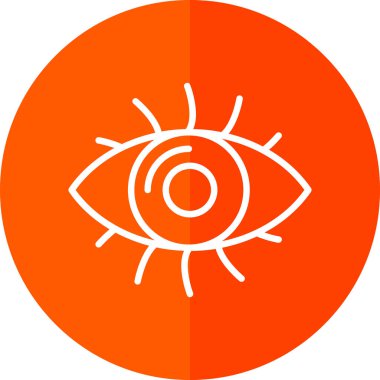 Göz düzlüğü simgesi, vektör çizimi