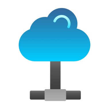 Bulut hesaplama. Web simgesi 