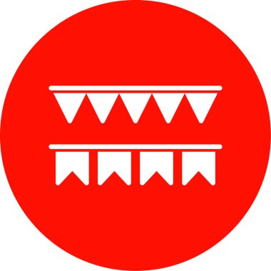 Dekoratif bayrakların vektör çizimi