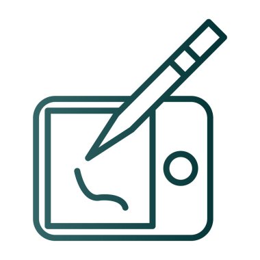 Tablet ikon vektör çizimi