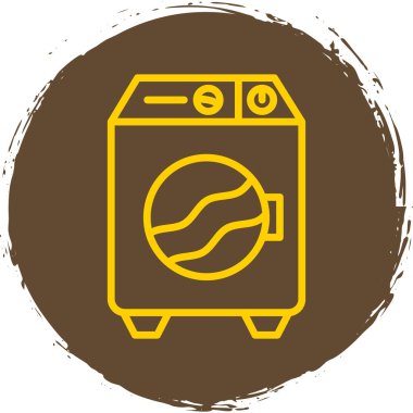 Bir çamaşır makinesinin vektör çizimi