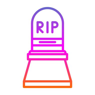 mezar simgesi vektör illüstrasyonu