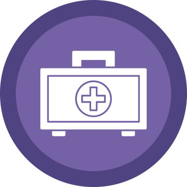 düz ilk yardım kiti vektör illüstrasyonu