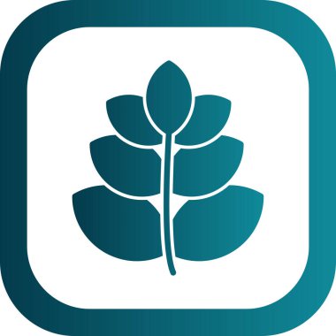 Buğday simgesi, vektör illüstrasyonu basit tasarım