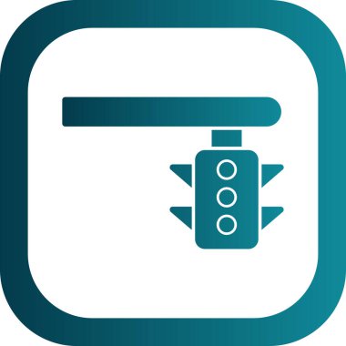 trafik ışığı simgesinin vektör illüstrasyonu 