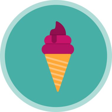 dondurma simgesi, vektör illüstrasyonu 