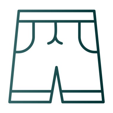 Kısa düz simge, vektör illüstrasyonu basit tasarım