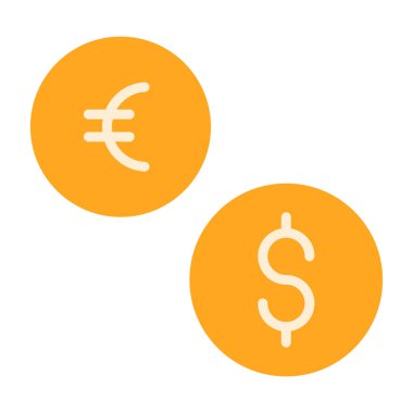 Para ve finans simgesinin vektör illüstrasyonu