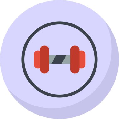 Aptal spor salonu ikonu, vektör illüstrasyonu 