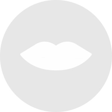 Dudaklar. Web simgesi basit illüstrasyon 