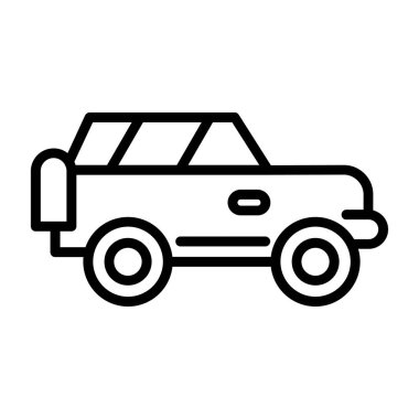 Offroad Web simgesi basit illüstrasyon 