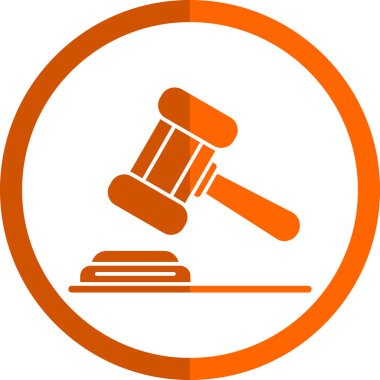 Yargıç Gravel. Web simgesi basit illüstrasyon 