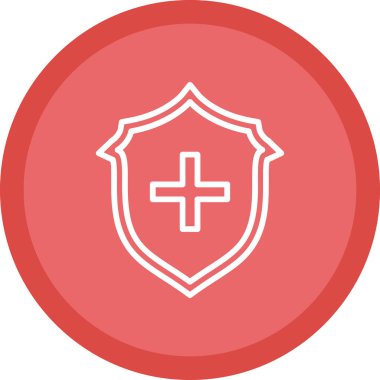 kalkan ikon vektör illüstrasyonu