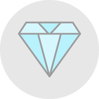 Elmas düz simge, vektör illüstrasyon tasarımı