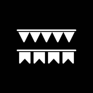 Dekoratif bayrakların vektör çizimi