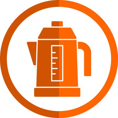 Kahve makinesi simgesi, vektör illüstrasyonu