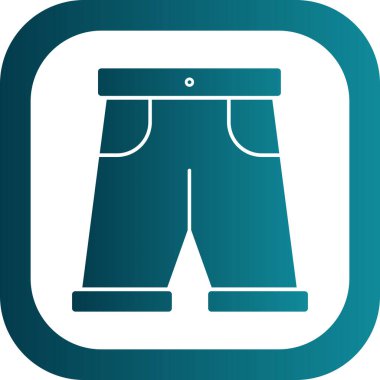 Kısa düz simge, vektör illüstrasyonu basit tasarım