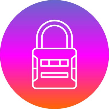 Asma kilit simgesi. web tasarımı için güvenlik kilidi simgesinin karikatür çizimi