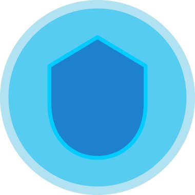 kalkan simgesi, vektör illüstrasyonu basit tasarım