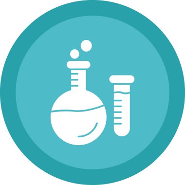 Vektör laboratuvar ikonu, vektör illüstrasyonu. Kimya konsepti                  