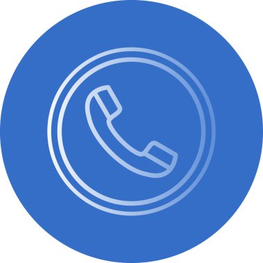 telefon ahizesi simgesi, vektör çizimi basit tasarım