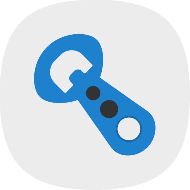 Şişe açıcı simgesinin vektör illüstrasyonu