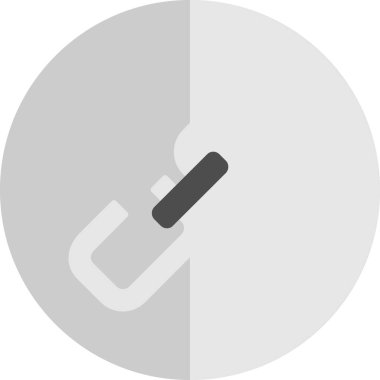 bağlantı vektörü glyph düz simgesi