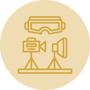 Sinema simgesinin vektör illüstrasyonu