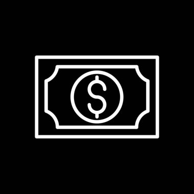 Web ve mobil uygulama tasarımınız için para simgesi, dolar logosu konsepti 