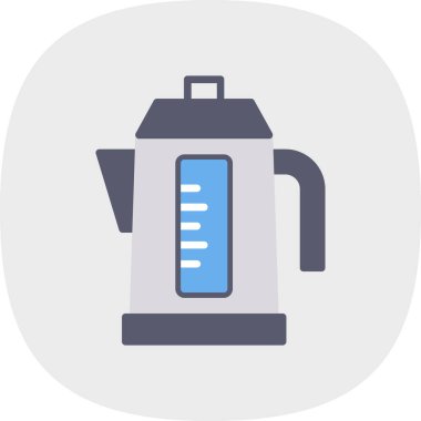 Kahve makinesi. Web simgesi basit illüstrasyon