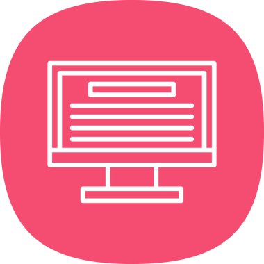 Web simgesini basit illüstrasyonla izle 