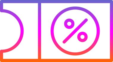 yüzde indirim vektör rengi modern simge